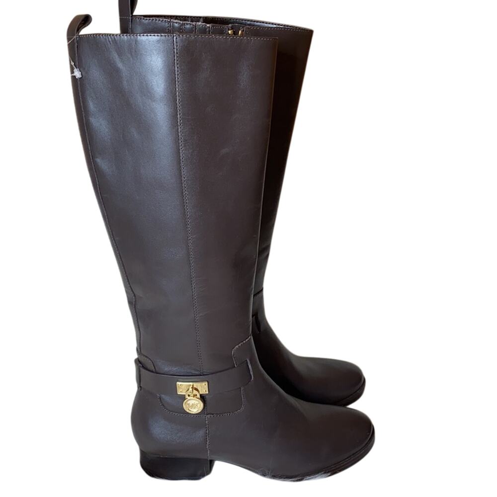 Michael Kors Ryan Leather Riding Boots 5.5 NWOT - Picture 4 of 11